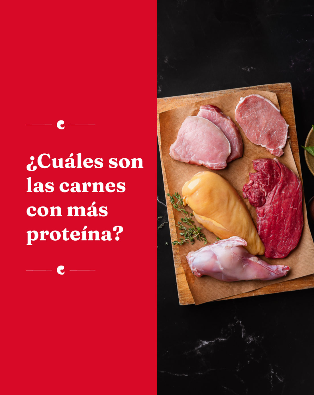 ¿Cuáles son las carnes con mayor contenido de proteína? 